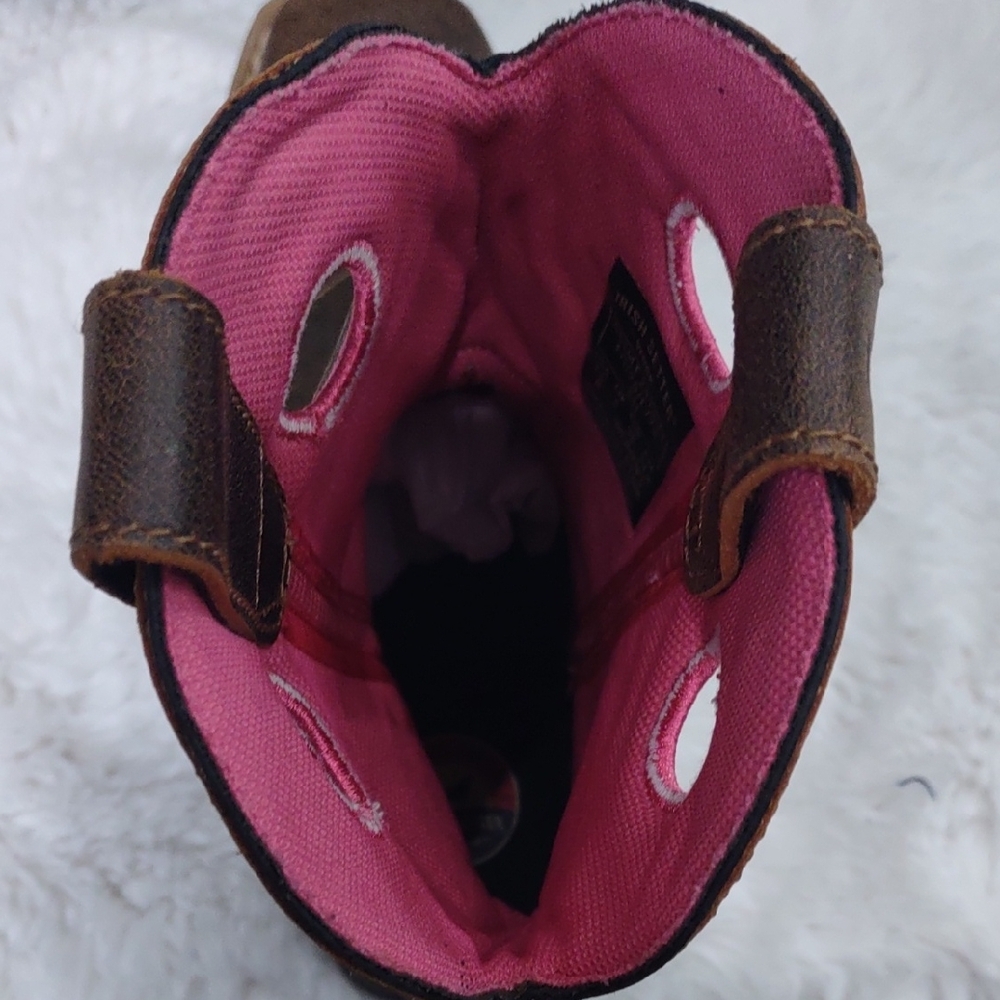 IRISH SETTER, Work, Size,7.5B,Brown and Pink Western Boots - Picture 10 of 17